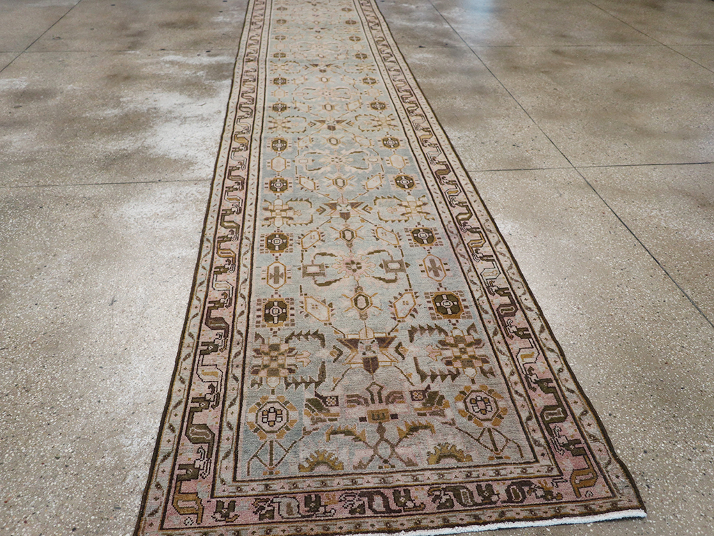 Vintage Persian Malayer Long Runner, No.32712 - Gsblank
