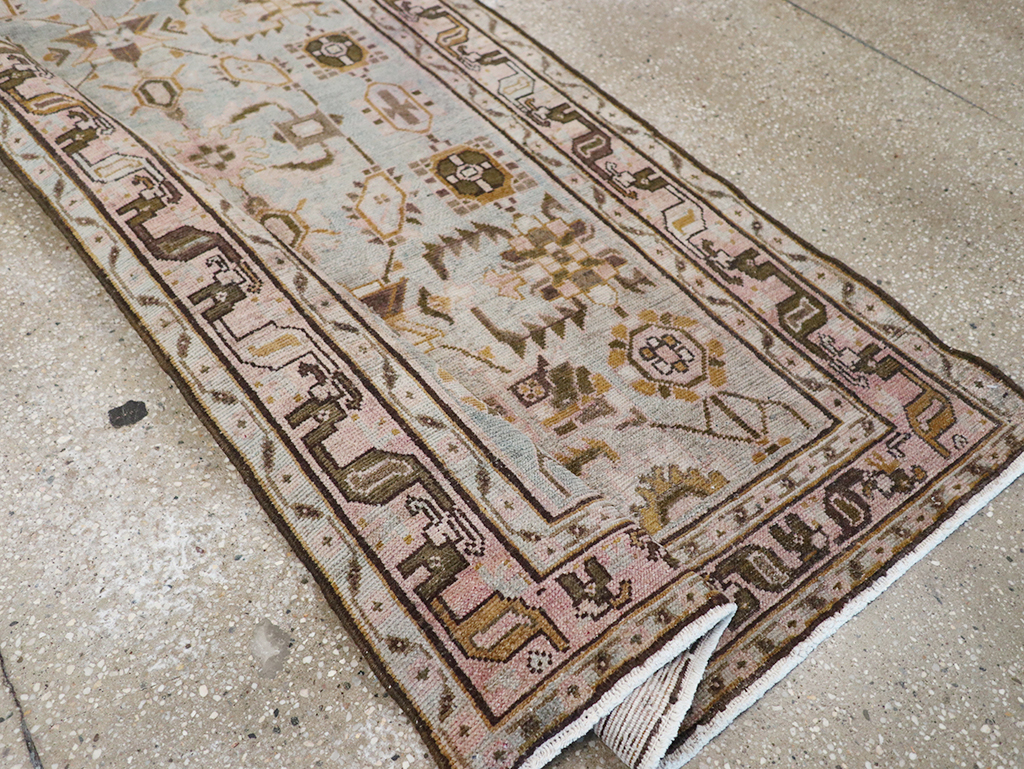 Vintage Persian Malayer Long Runner, No.32712 - Gsblank