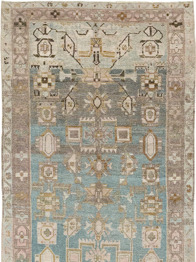Vintage Persian Malayer Runner, No.32715 - Gsblank