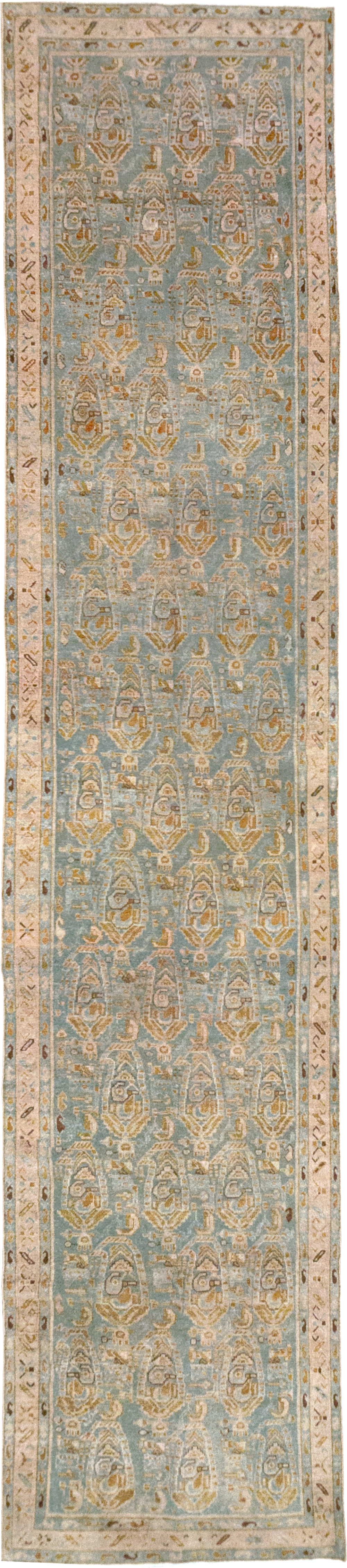 Vintage Persian Malayer Long Runner, No.32718 - Gsblank