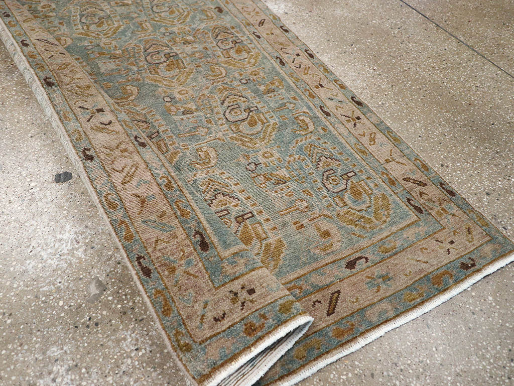 Vintage Persian Malayer Long Runner, No.32718 - Gsblank