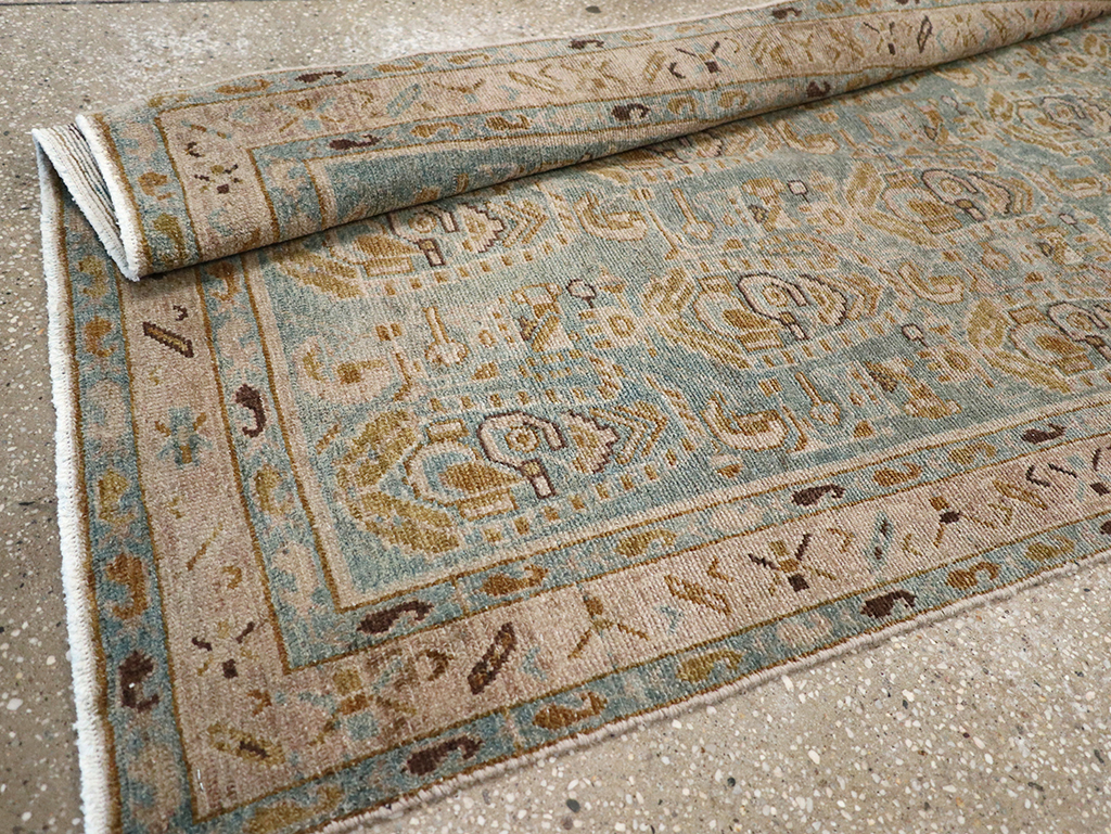 Vintage Persian Malayer Long Runner, No.32718 - Gsblank