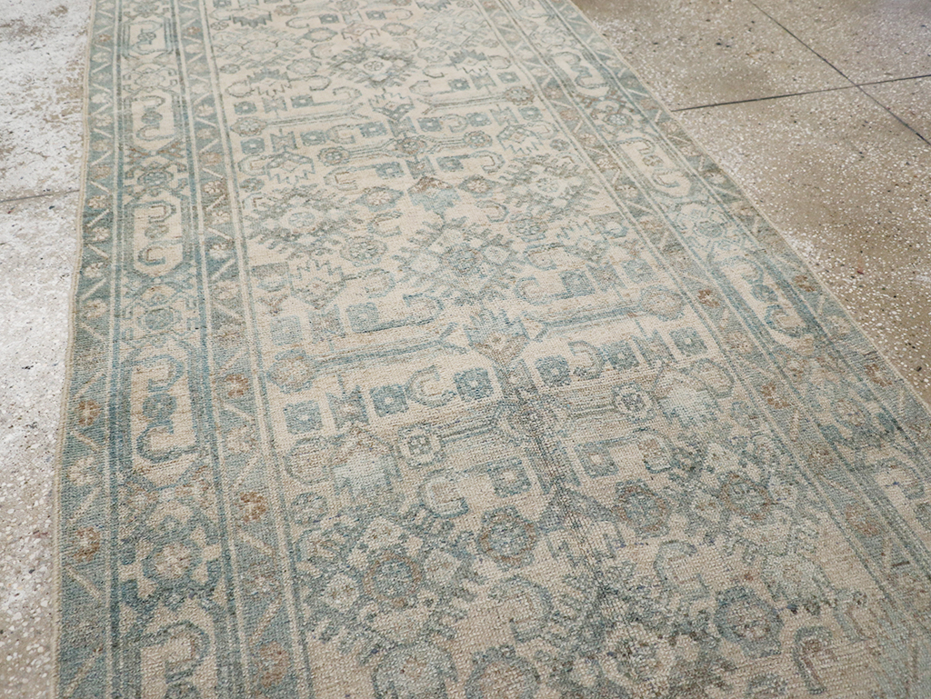 Vintage Persian Malayer Long Runner, No.32720 - Gsblank