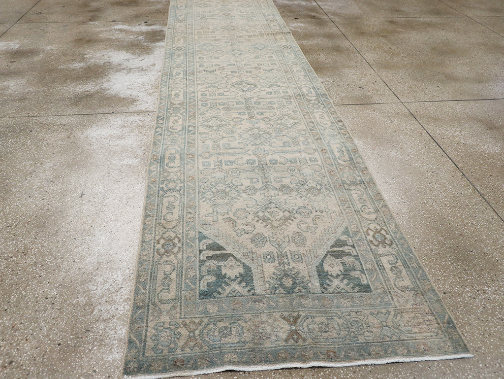 Vintage Persian Malayer Long Runner, No.32720 - Gsblank