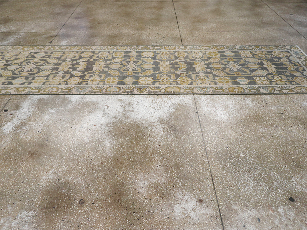 Vintage Persian Malayer Long Runner, No.32725 - Gsblank