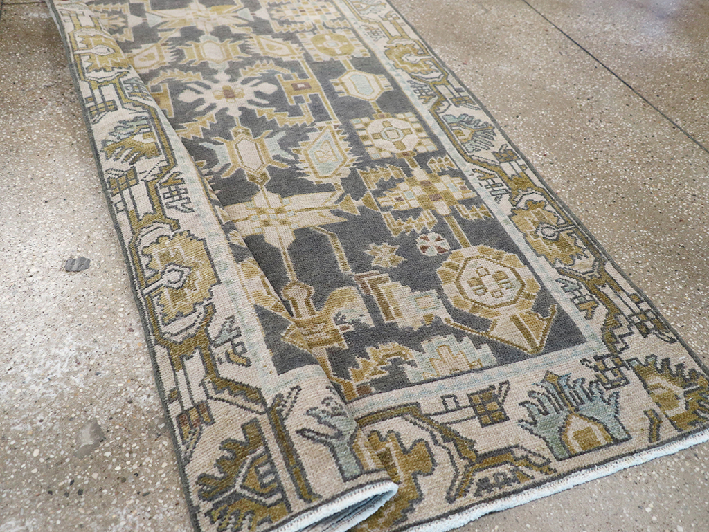 Vintage Persian Malayer Long Runner, No.32725 - Gsblank