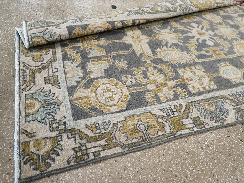Vintage Persian Malayer Long Runner, No.32725 - Gsblank