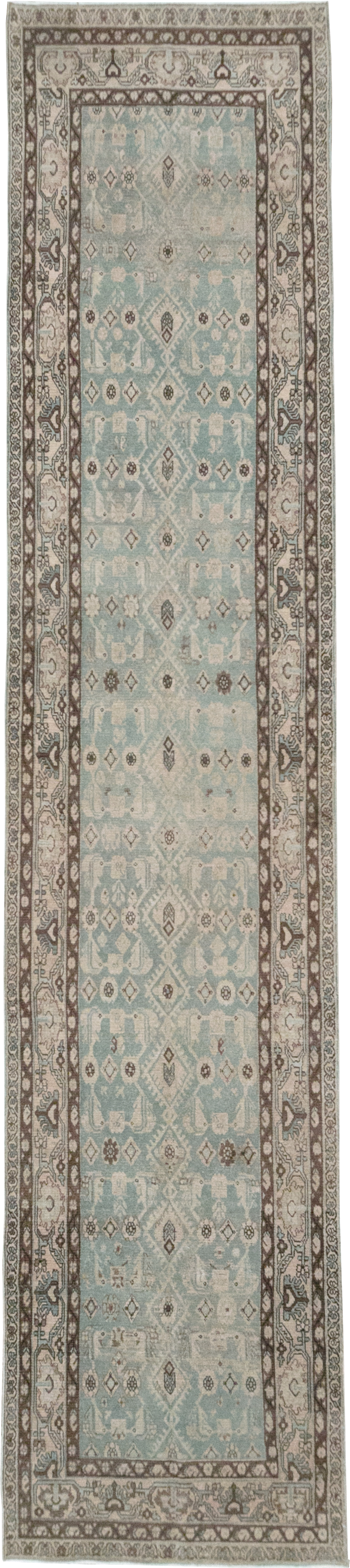 Vintage Persian Malayer Long Runner, No.32731 - Gsblank