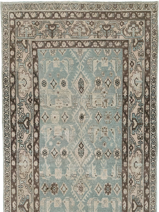 Vintage Persian Malayer Long Runner, No.32731 - Gsblank