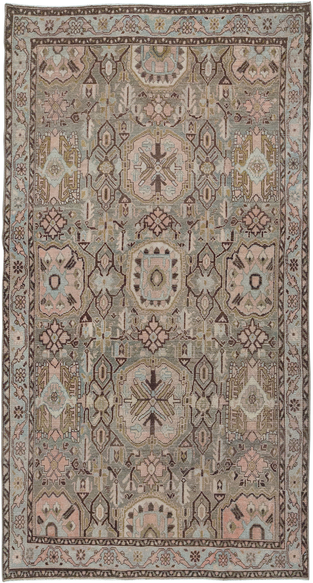 Vintage Persian Malayer Accent Rug, No.32733 - Gsblank