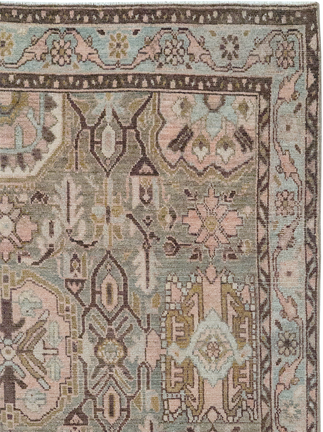 Vintage Persian Malayer Accent Rug, No.32733 - Gsblank