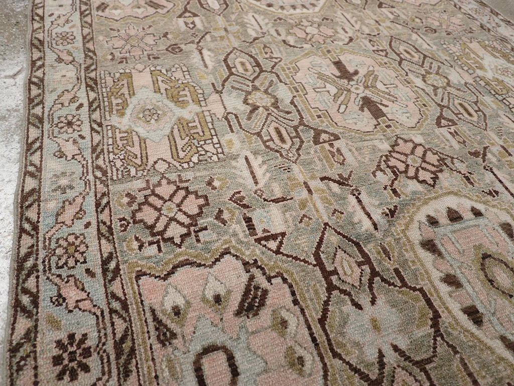 Vintage Persian Malayer Accent Rug, No.32733 - Gsblank