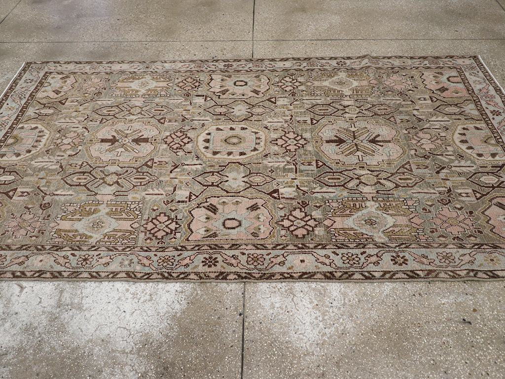 Vintage Persian Malayer Accent Rug, No.32733 - Gsblank