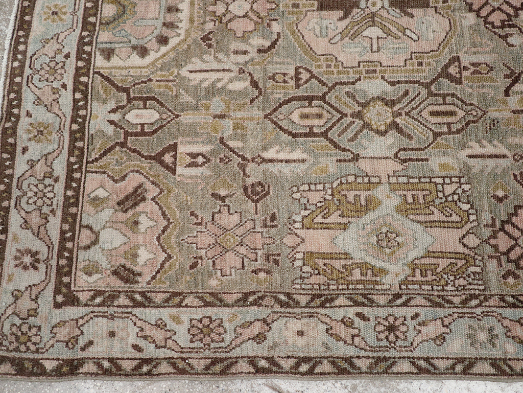 Vintage Persian Malayer Accent Rug, No.32733 - Gsblank