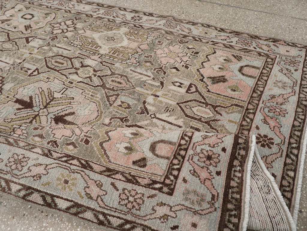 Vintage Persian Malayer Accent Rug, No.32733 - Gsblank