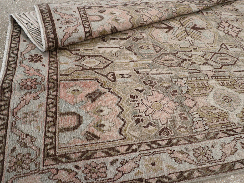 Vintage Persian Malayer Accent Rug, No.32733 - Gsblank