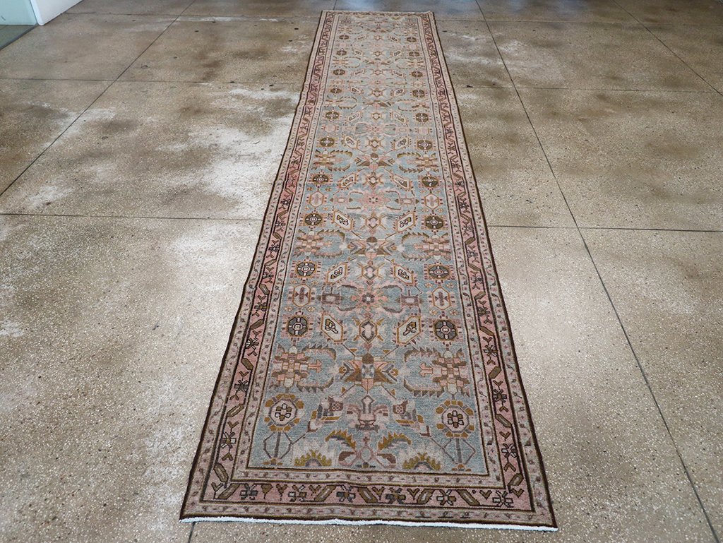 Vintage Persian Malayer Long Runner, No.32735 - Gsblank