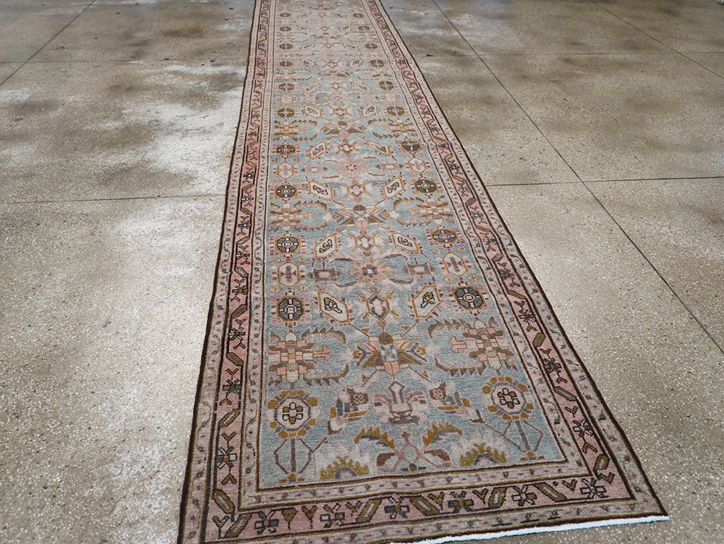 Vintage Persian Malayer Long Runner, No.32735 - Gsblank