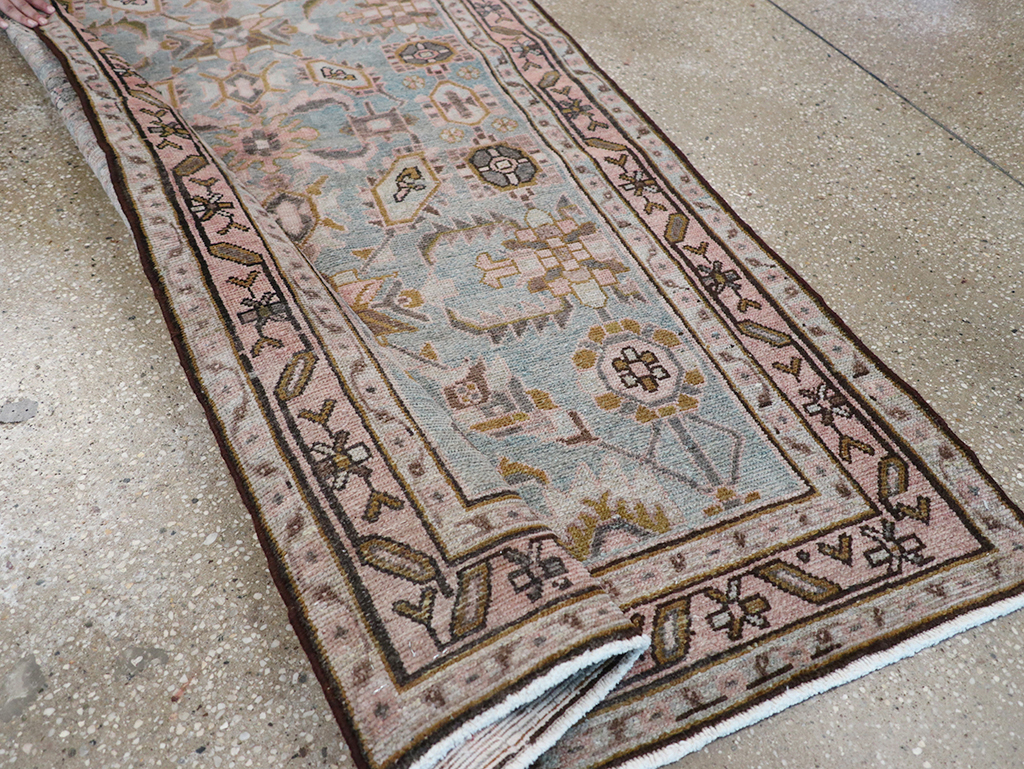 Vintage Persian Malayer Long Runner, No.32735 - Gsblank