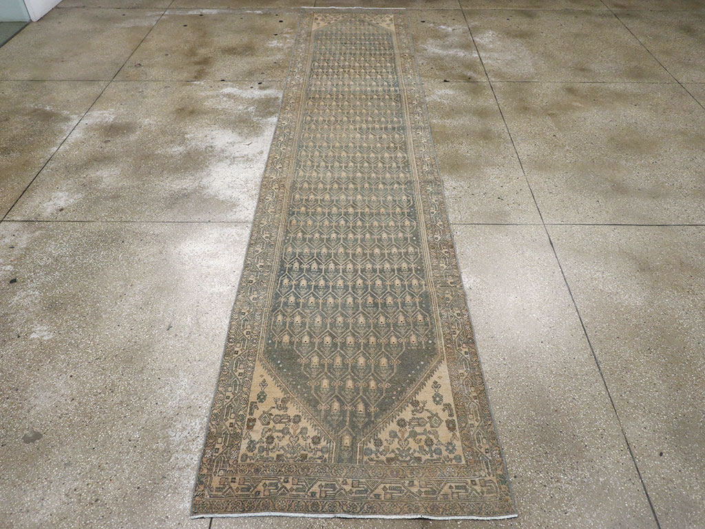 Vintage Persian Malayer Long Runner, No.32736 - Gsblank