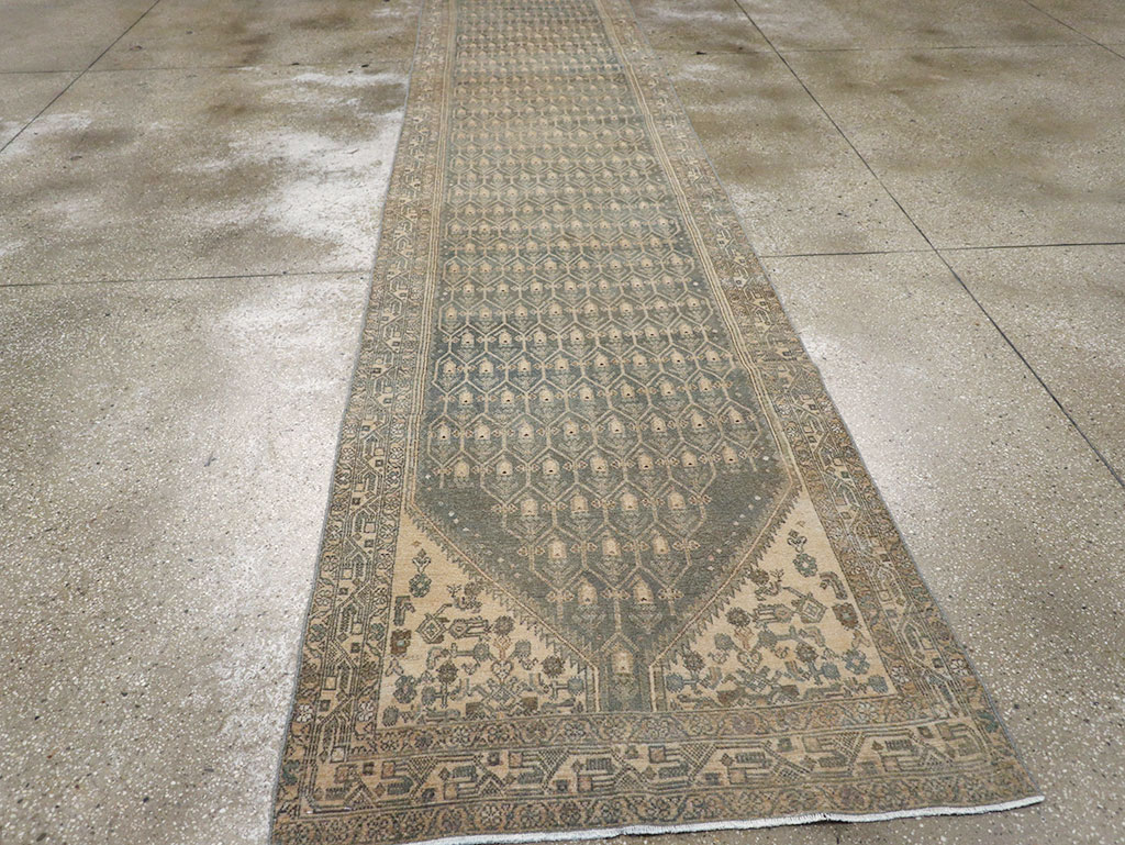Vintage Persian Malayer Long Runner, No.32736 - Gsblank
