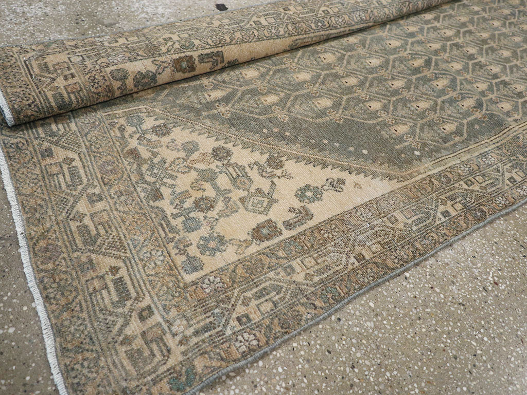 Vintage Persian Malayer Long Runner, No.32736 - Gsblank