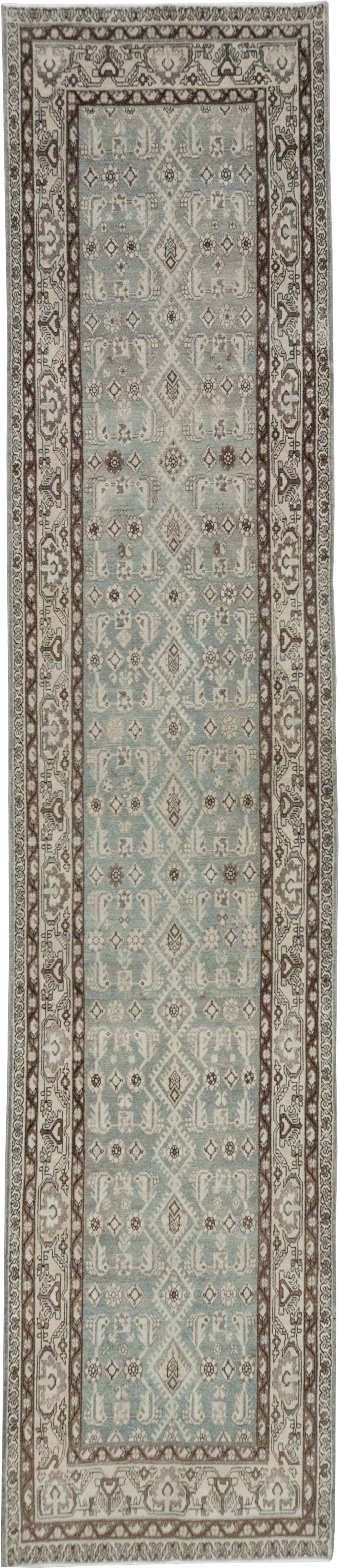 Vintage Persian Malayer Long Runner, No.32741 - Gsblank
