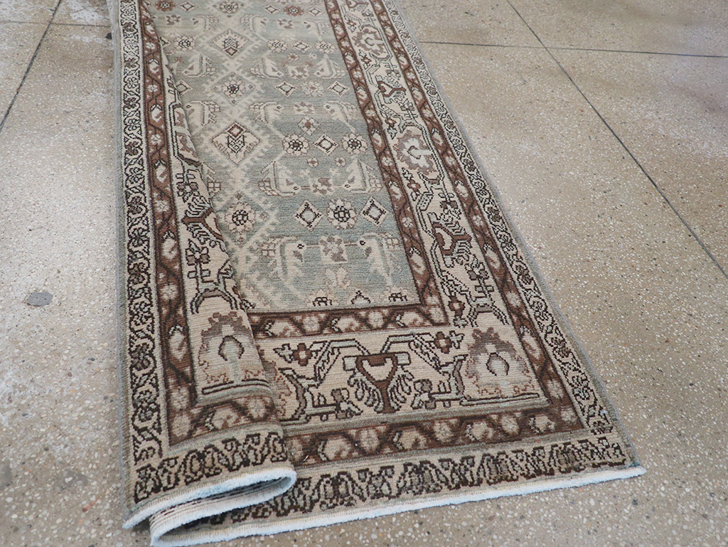 Vintage Persian Malayer Long Runner, No.32741 - Gsblank