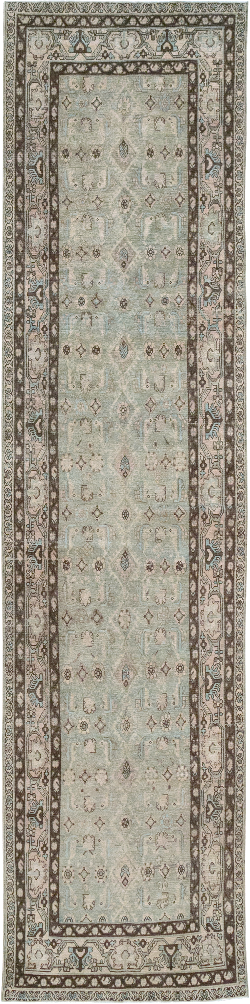 Vintage Persian Malayer Runner, No.32742 - Gsblank