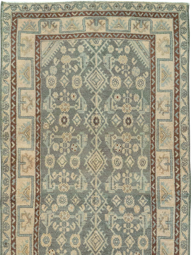 Vintage Persian Malayer Runner, No.32748 - Gsblank