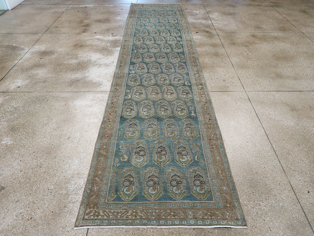 Vintage Persian Malayer Long Runner, No.32751 - Gsblank