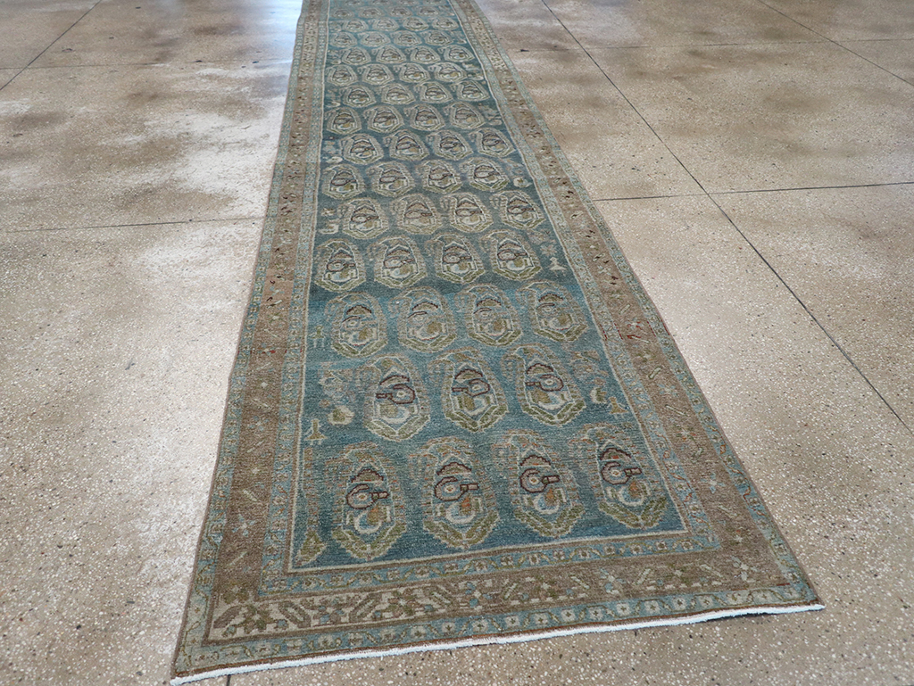 Vintage Persian Malayer Long Runner, No.32751 - Gsblank