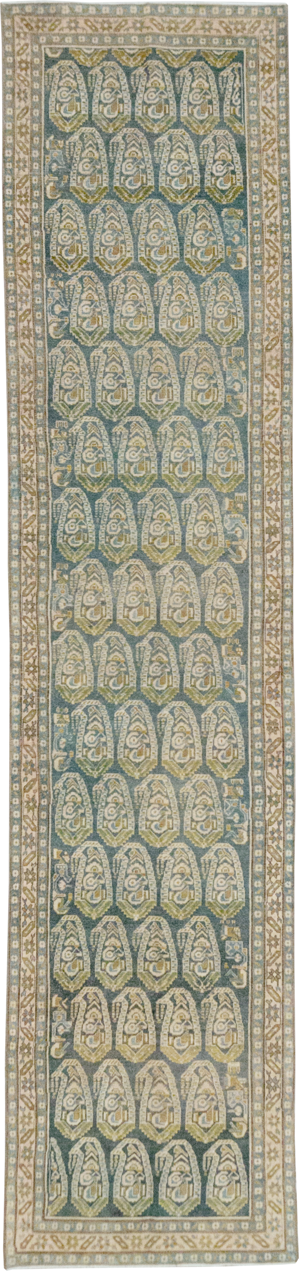 Vintage Persian Malayer Long Runner, No.32752 - Gsblank