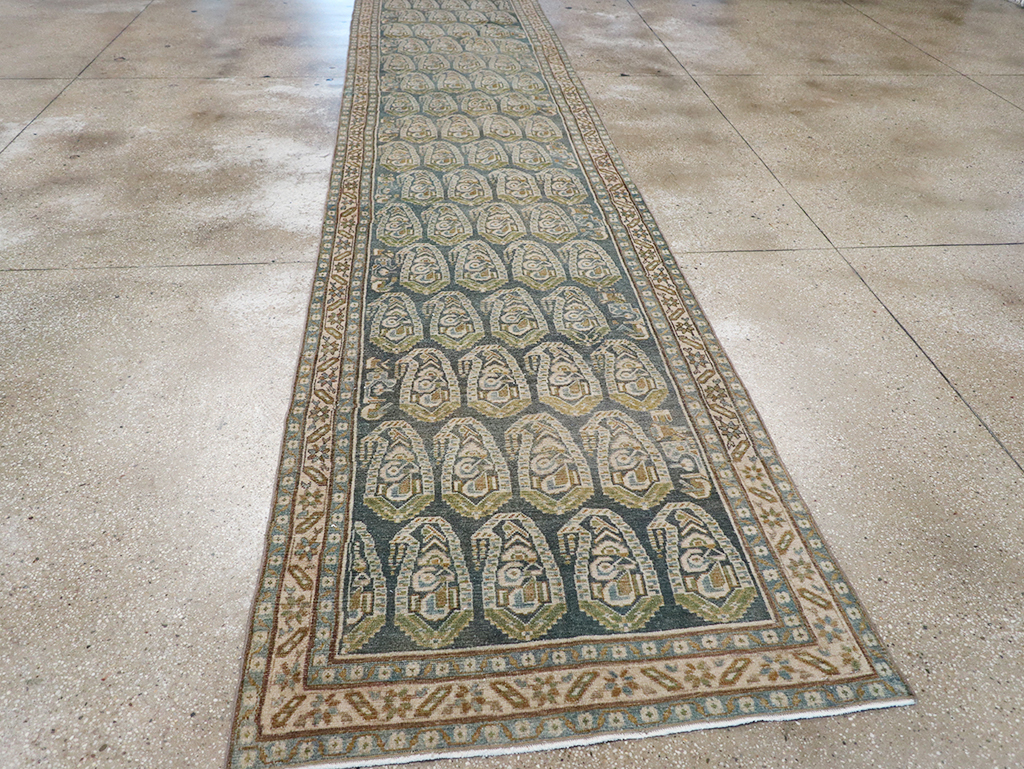 Vintage Persian Malayer Long Runner, No.32752 - Gsblank