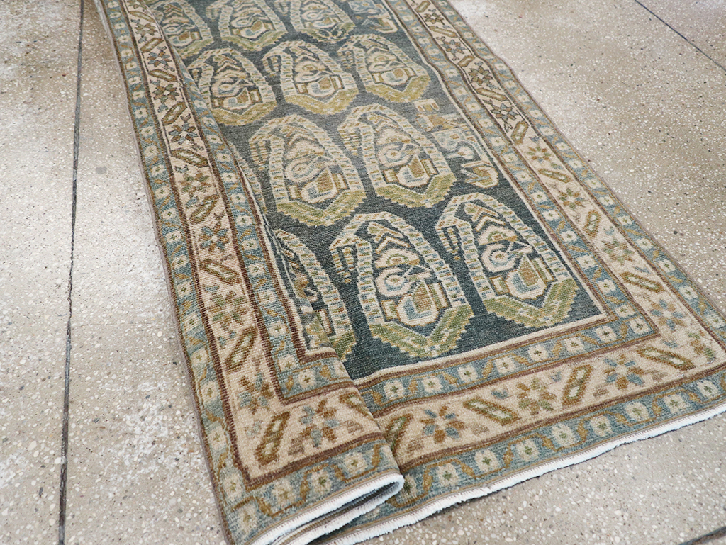 Vintage Persian Malayer Long Runner, No.32752 - Gsblank