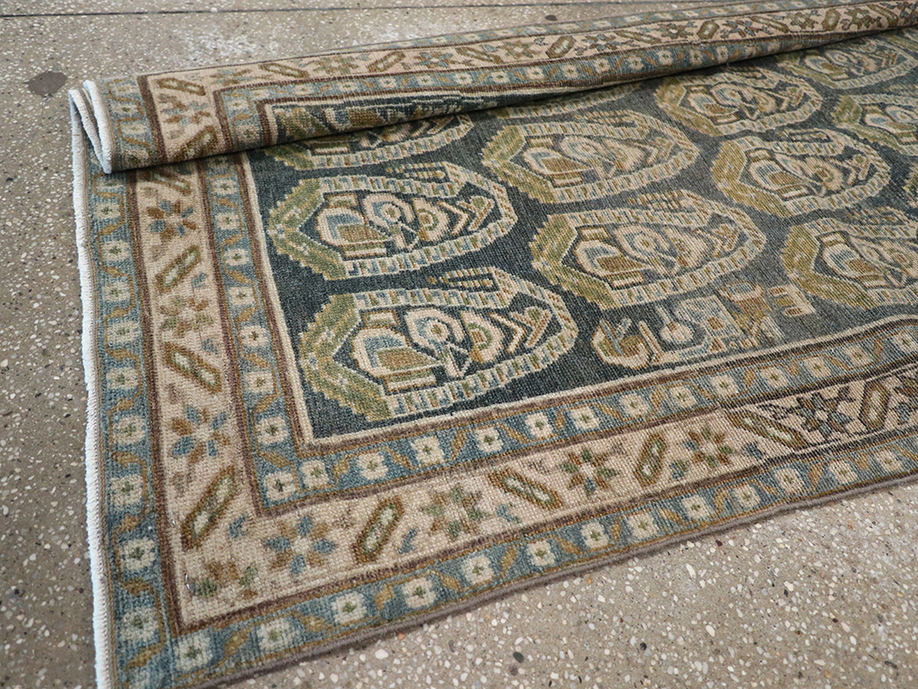 Vintage Persian Malayer Long Runner, No.32752 - Gsblank