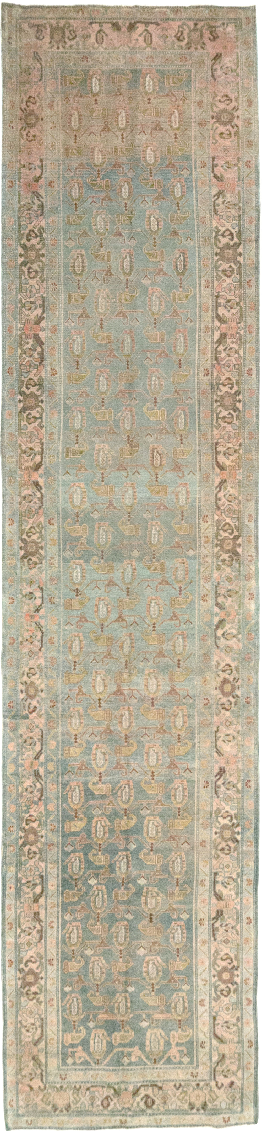 Vintage Persian Malayer Long Runner (Pair: 1 of 2), No.32756 - Gsblank