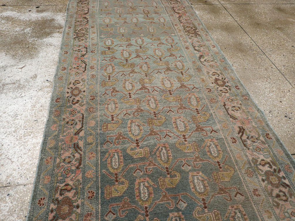 Vintage Persian Malayer Long Runner (Pair: 1 of 2), No.32756 - Gsblank