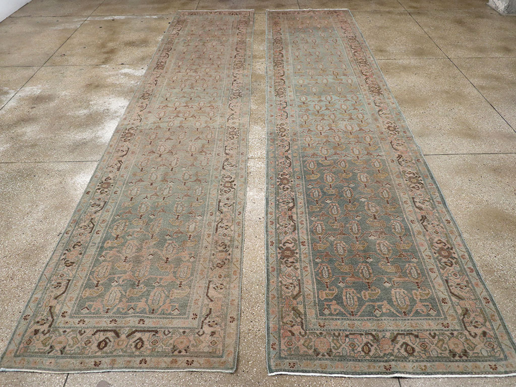 Vintage Persian Malayer Long Runner (Pair: 1 of 2), No.32756 - Gsblank