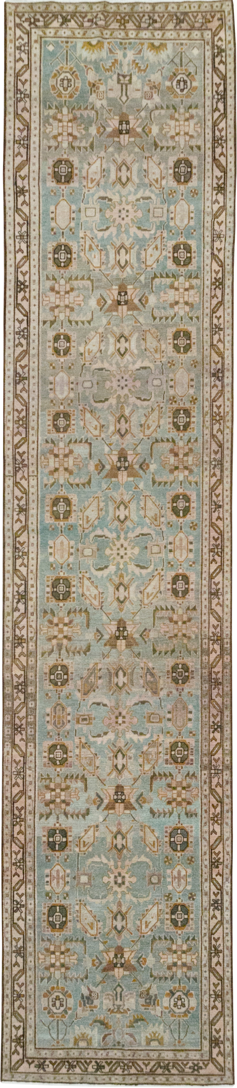Vintage Persian Malayer Long Runner, No.32757 - Gsblank