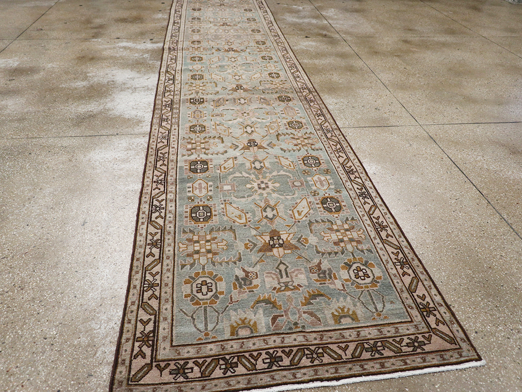 Vintage Persian Malayer Long Runner, No.32757 - Gsblank
