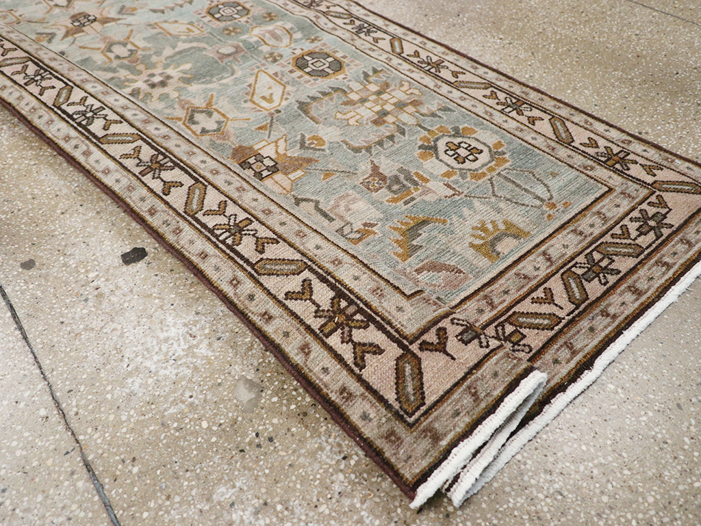 Vintage Persian Malayer Long Runner, No.32757 - Gsblank