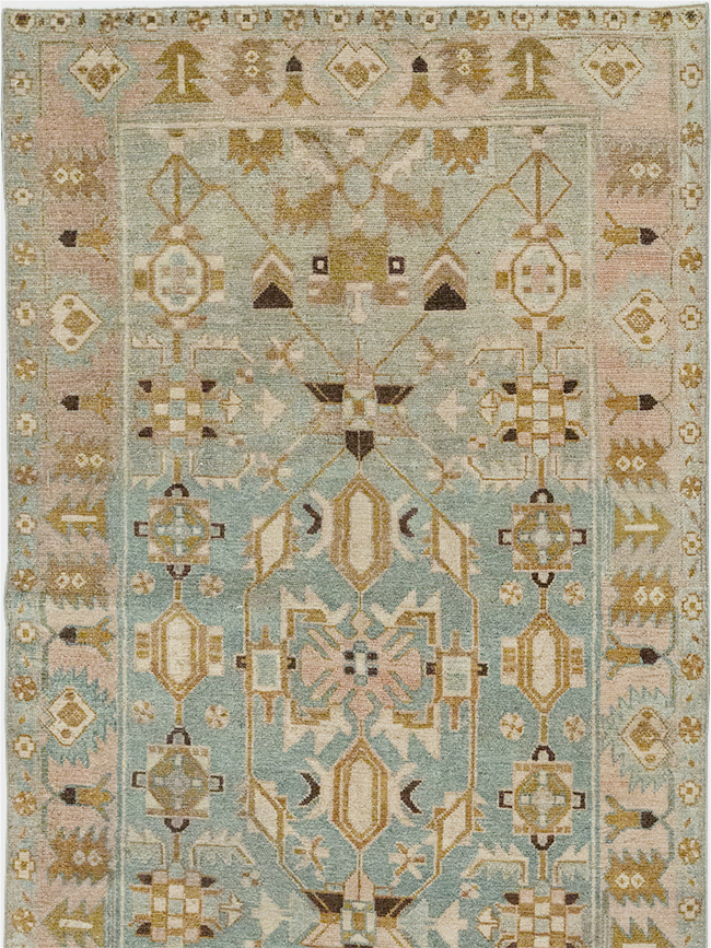 Vintage Persian Malayer Long Runner, No.32759 - Gsblank