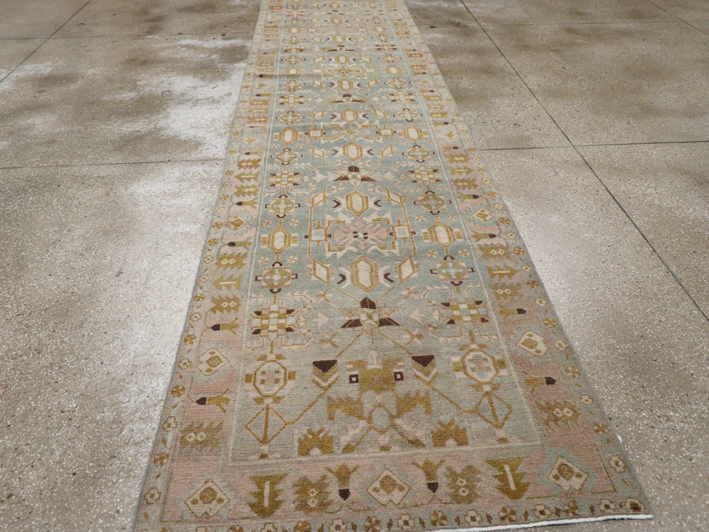 Vintage Persian Malayer Long Runner, No.32759 - Gsblank