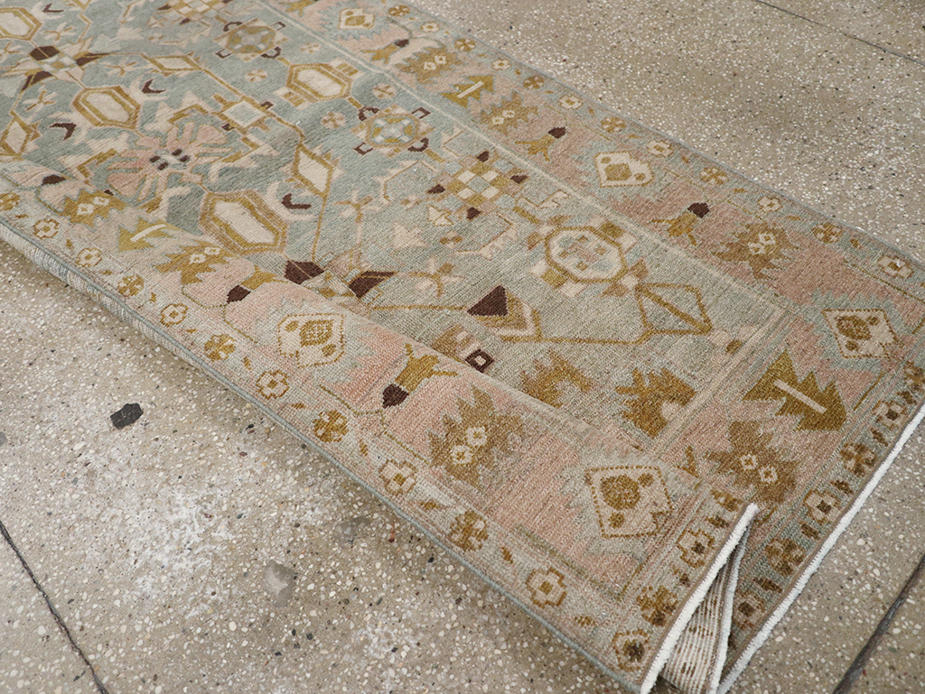 Vintage Persian Malayer Long Runner, No.32759 - Gsblank