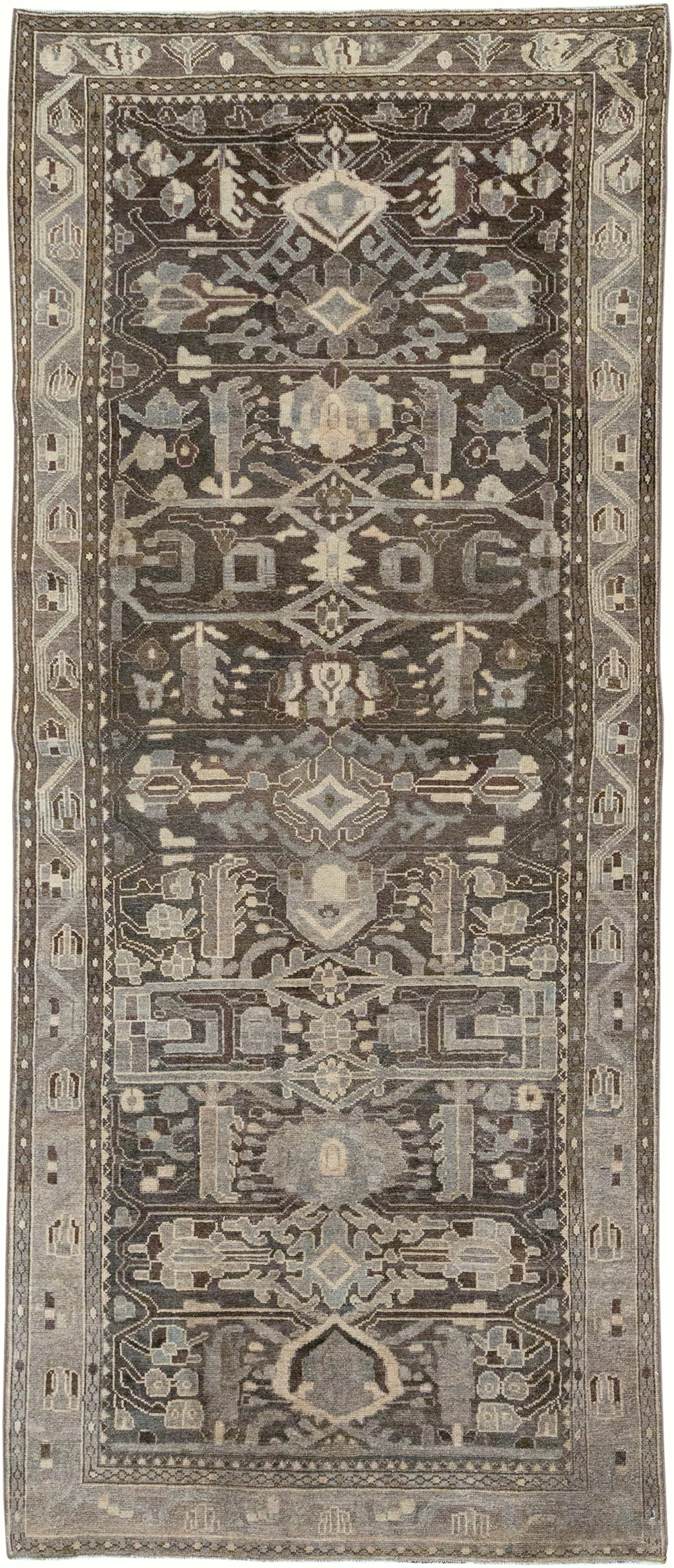 Vintage Persian Malayer Gallery Rug, No.32770 - Gsblank