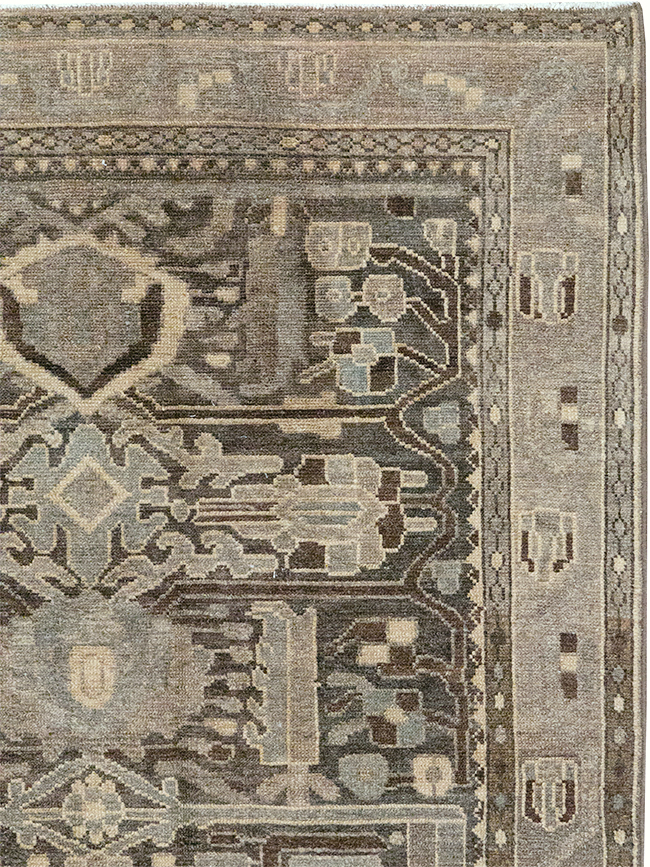 Vintage Persian Malayer Gallery Rug, No.32770 - Gsblank