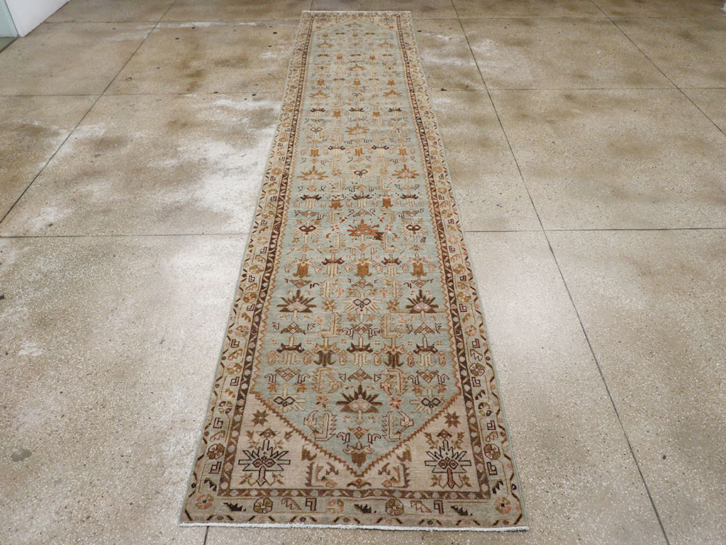 Vintage Persian Malayer Long Runner, No.32772 - Gsblank