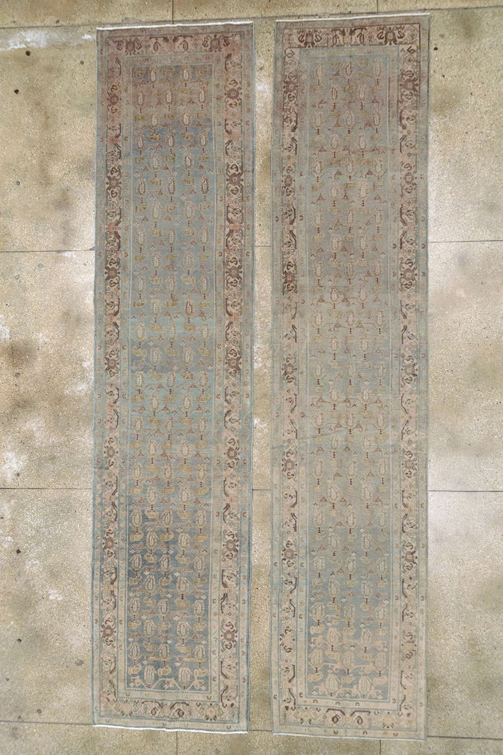 Vintage Persian Malayer Long Runner (Pair: 2 of 2), No.32773 - Gsblank