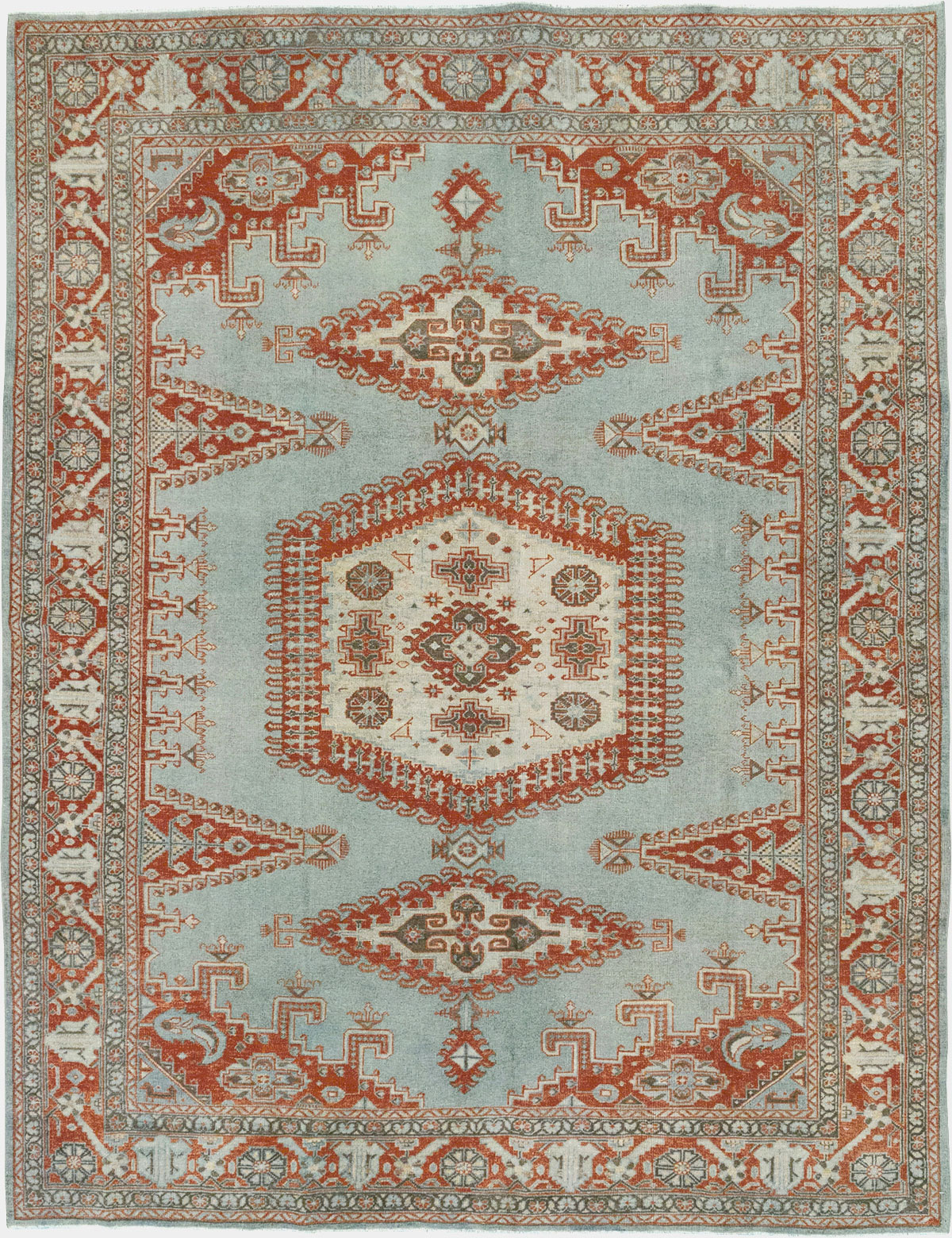 Vintage Persian Veece Accent Carpet, No.32774 - Gsblank